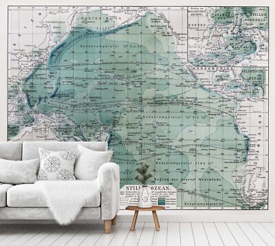 3D Green Map ZHUA15881 Wallpaper Wall Murals Removable Self-adhesive Ann