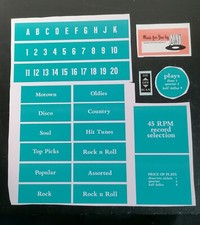 AMI CONTINENTAL JUKEBOX INSERTS