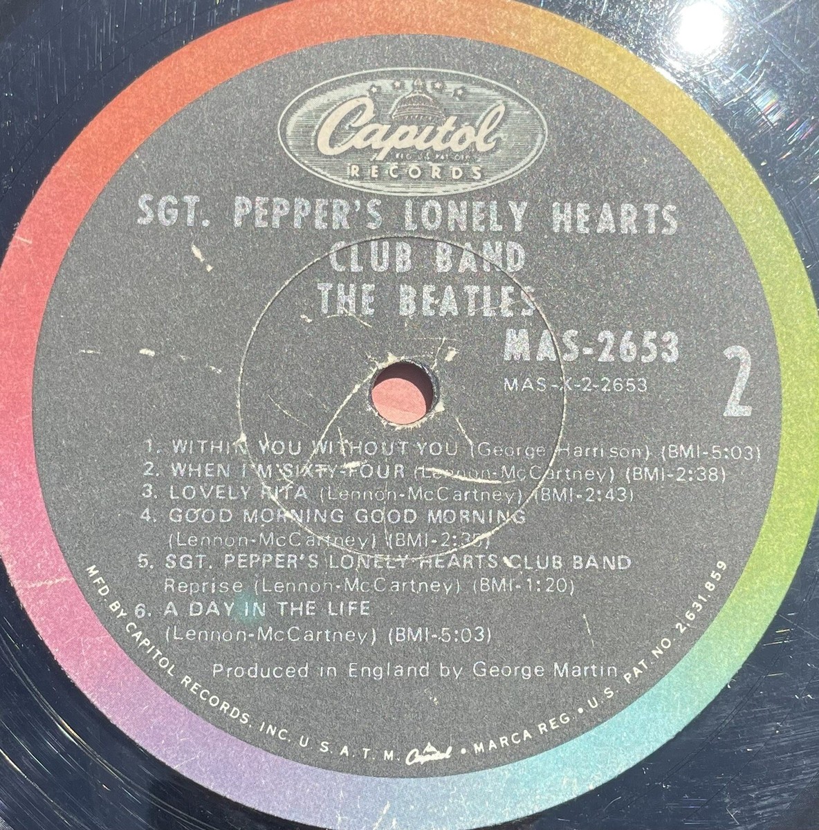 The Beatles sgt peppers lonely hearts club band vinyl 1st Press
