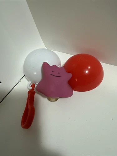 Vintage 1999 Burger King Pokemon DITTO Spinner Toy With Pokeball