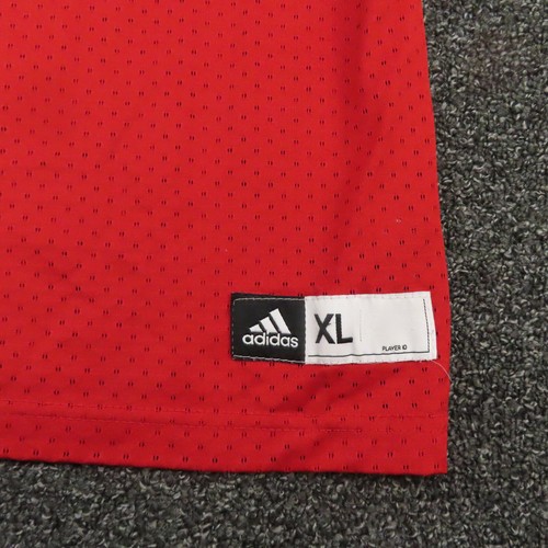 Adidas Shirt Youth XL Extra Large Red Jersey Short Sleeve Breathable Boys - Picture 3 of 9