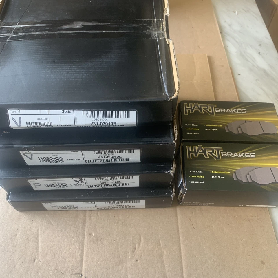 Juego de 4 rotores de freno DFC con pastillas para Hyundai Elantra 1998-2006 Foto 4 de 4