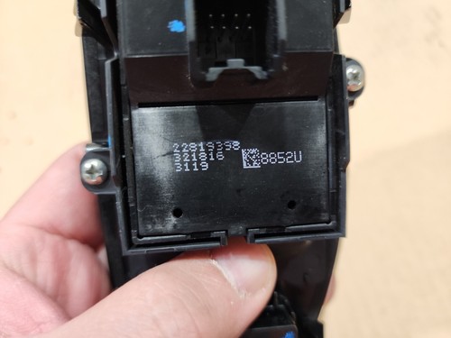 2014-2019 CHEVY IMPALA LH DRIVER OEM MASTER WINDOW SWITCH SILVER BEZEL 22819398 - Picture 12 of 14