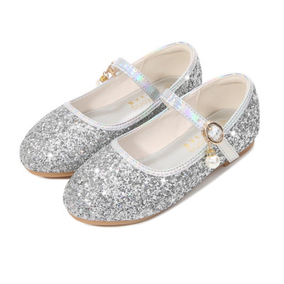 Mädchen Party Mary Jane Glitter Flache Schule Sandalen Hochzeit Anlass Schuhe