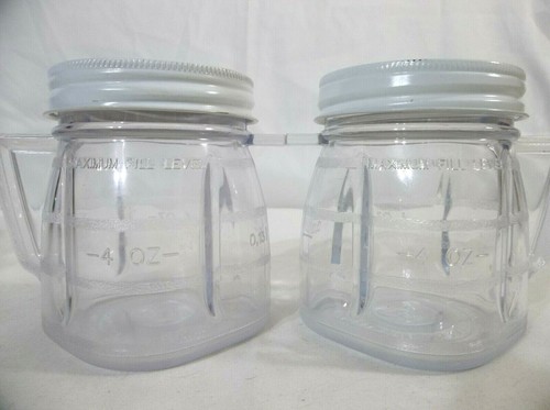 Oster Set of 2 Half Pint Blend and Store Mini-Blend 8 oz Plastic Blender Jars - Picture 7 of 9
