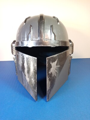 Star Wars The Mandalorian 3D Printed Hand-painted Battled Worn Beskar Helmet 
