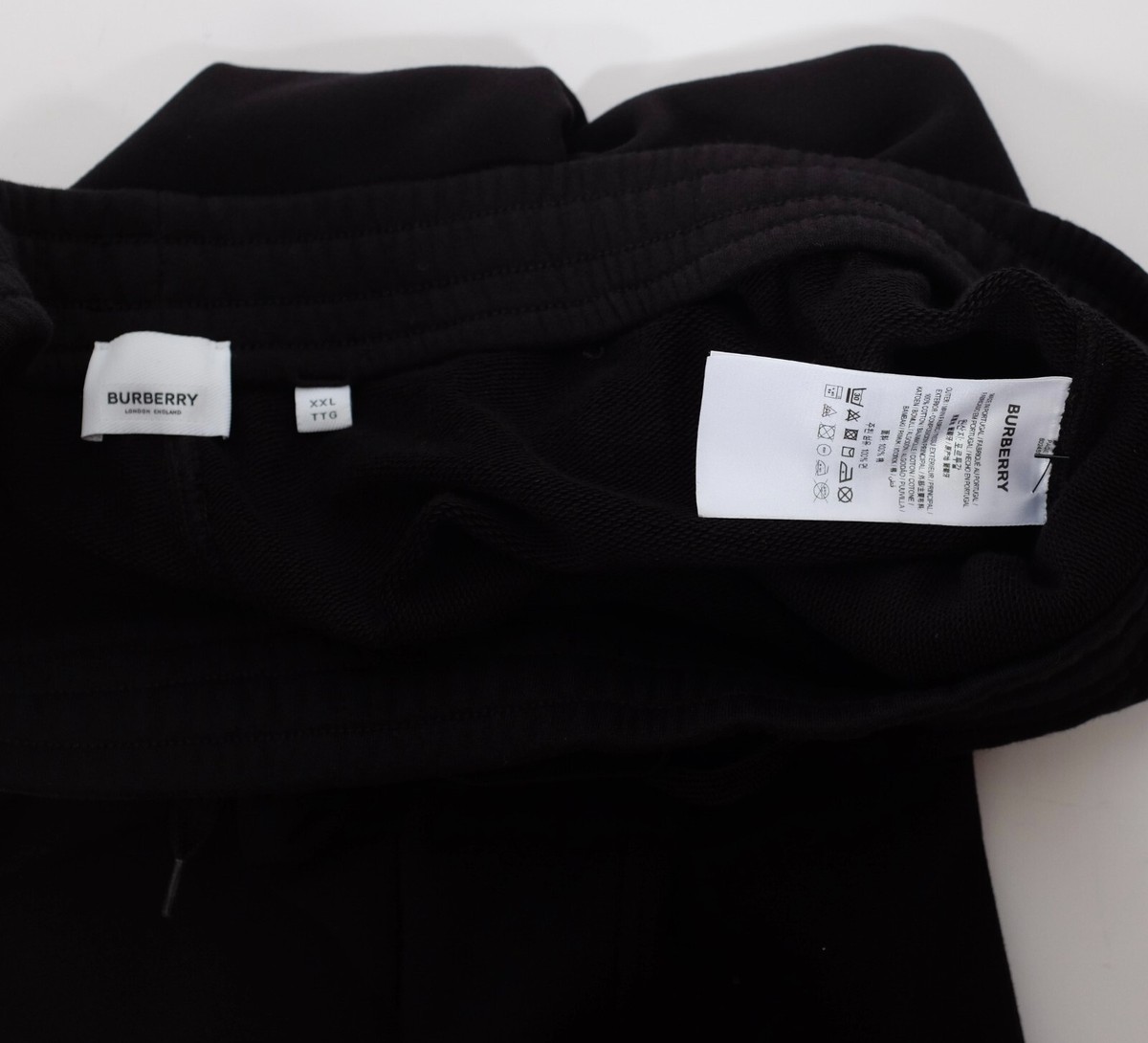 Burberry sz XXL sweatpants joggers black monogram excellent