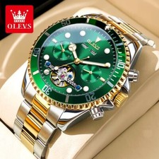 Automatic Mechanical Waterproof OLEVS Luxury Watch Men's Men Date Strap