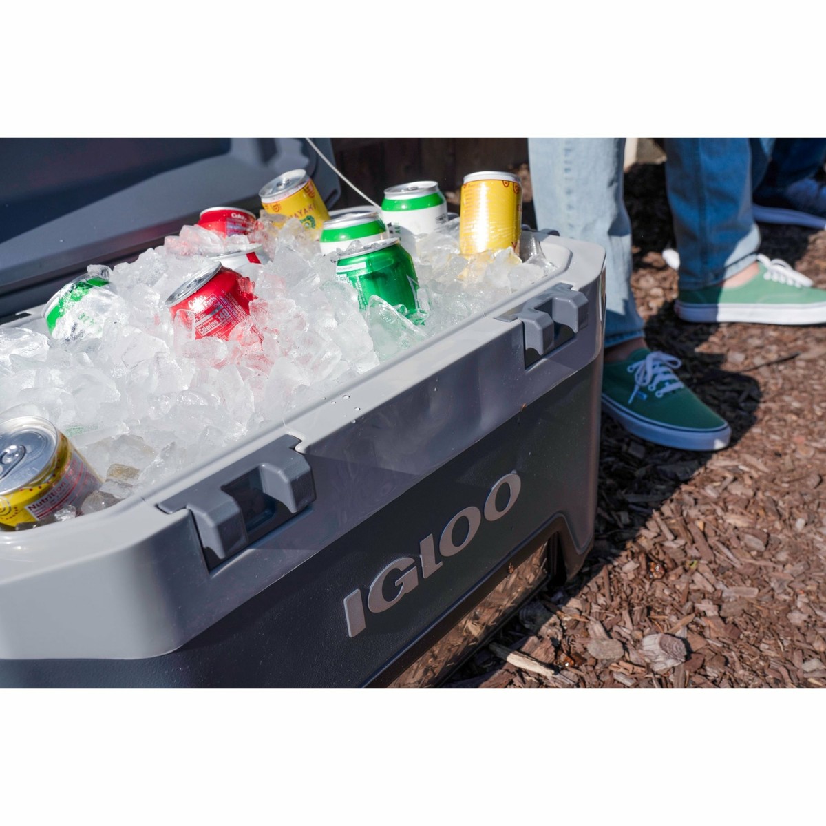 Igloo BMX 52 Quart Cooler - Carbonite Gray/Carbonite Blue