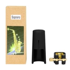 PU Leather Sax Ligature Fastener with Plastic Caps Soprano Saxophone Accessories