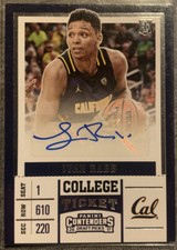 Ivan Rabb Cal California Basketball Panini autograph rookie card auto 2017 Ncaa. rookie card picture