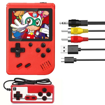 Xmas Mini Video Game Console with 500 Built-In Games - Retro Handheld Player
