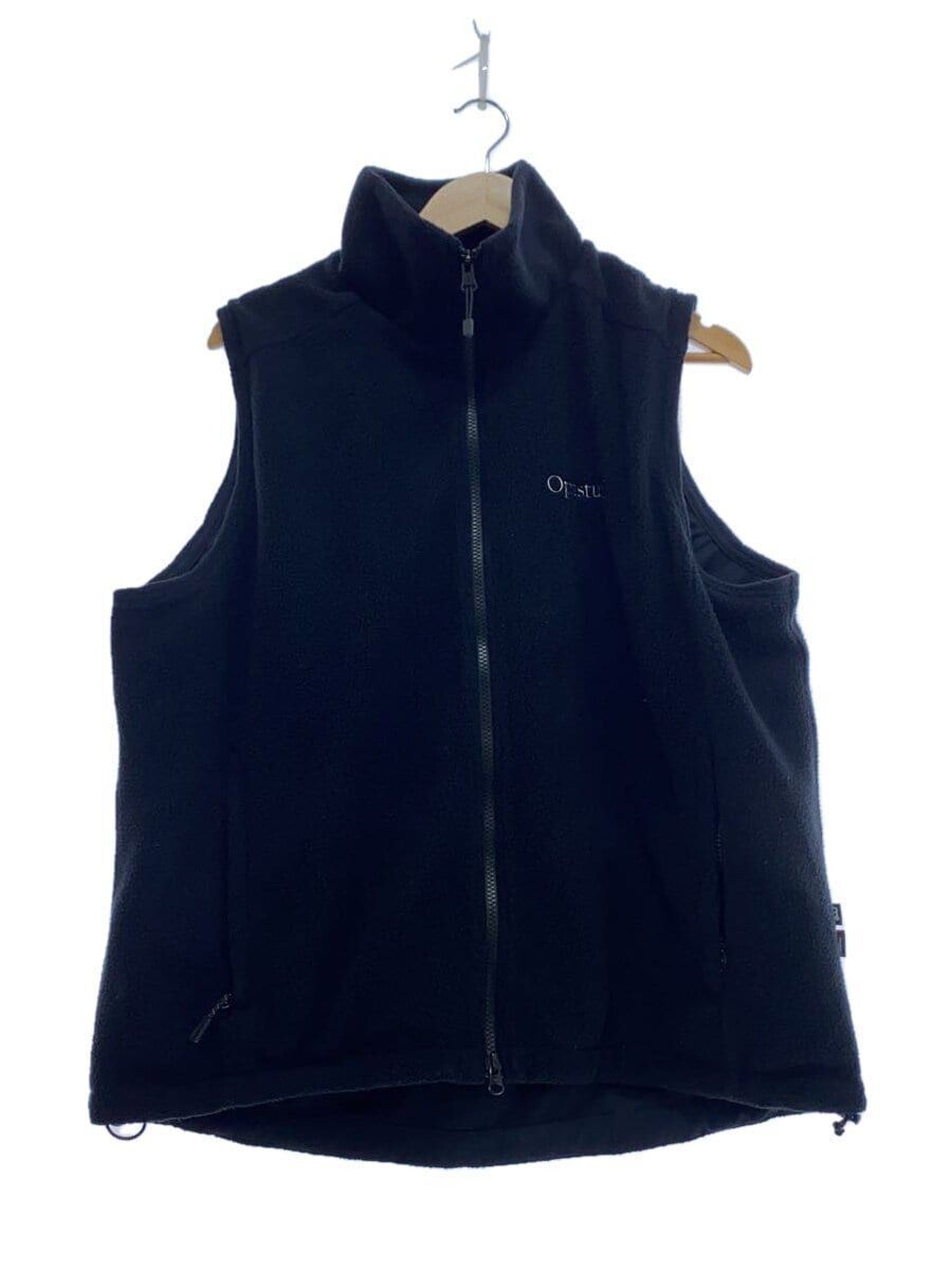 Optstuff fleece vest POLAR L polyester black solid color Optstuff fleece vest POLAR L polyester black solid color