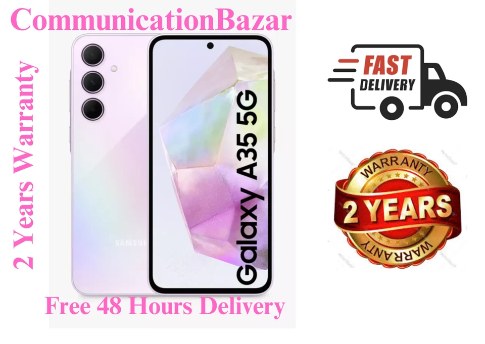 New Sealed Samsung Galaxy A35 Smartphone 128GB/256GB Unlocked 5G Dual Sim 2024 - Image 4 of 4