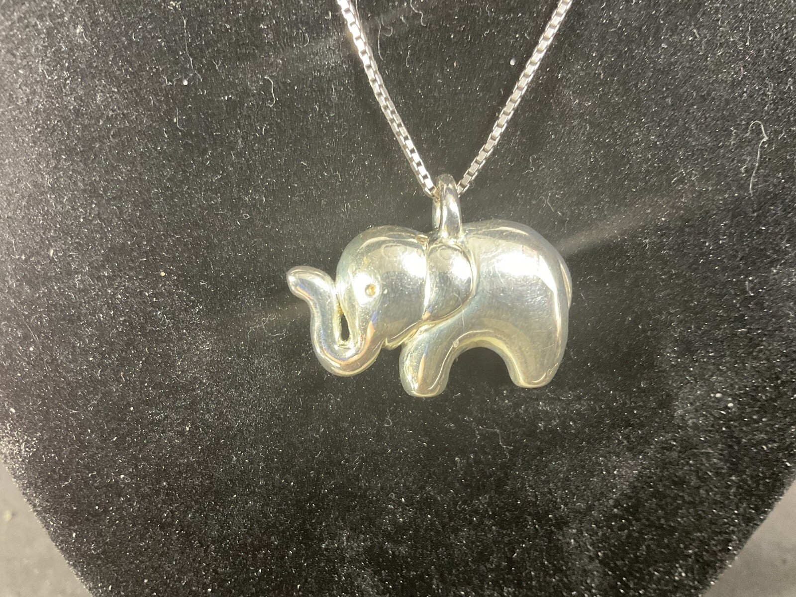 solid sterling, silver, 925 Solid Elephant Animal… - image 3