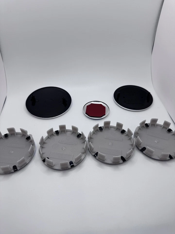 7PCS 50th Anniversary For BMW Emblem Centre Caps Badges Set 82mm 74mm 68mm 45mm - Image 4 of 4