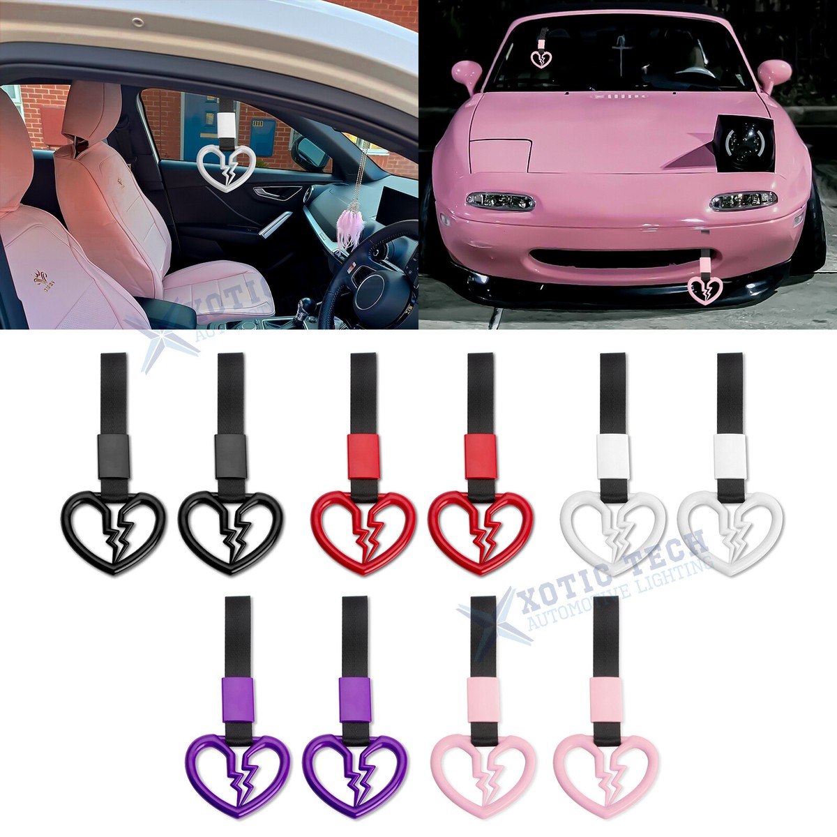 Tsurikawa Broken Heart JDM Drift Handle Ring Loop Bumper