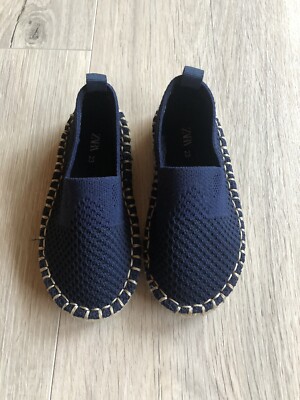 ZARA Kids Jungen Mokassin , Blau , EUR 23 , Gebraucht 