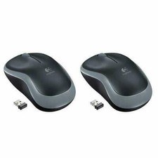 Logitech Wireless Mouse M185 Gray Packaging Set Of 2 910-002225 Free Shipping