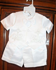 Baby Boy BAPTISM/CHRISTENING Blessing 5 Pcs White SUIT OUTFIT SET 18 Mos NEW Vtg — photo 2