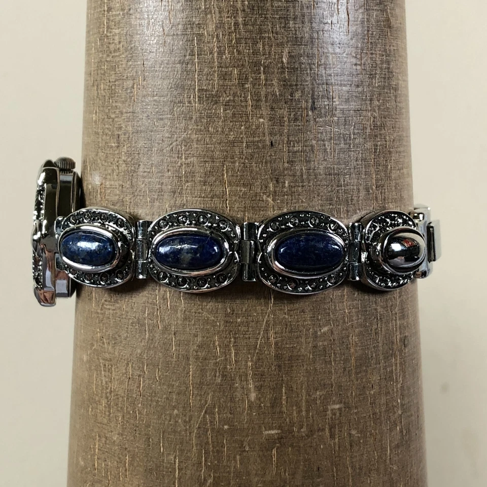 Reloj Fred Belay Mujer Vestido Lapislázuli Plata Pulsera Cuarzo 25mm 7 1/4" Foto 3 de 4