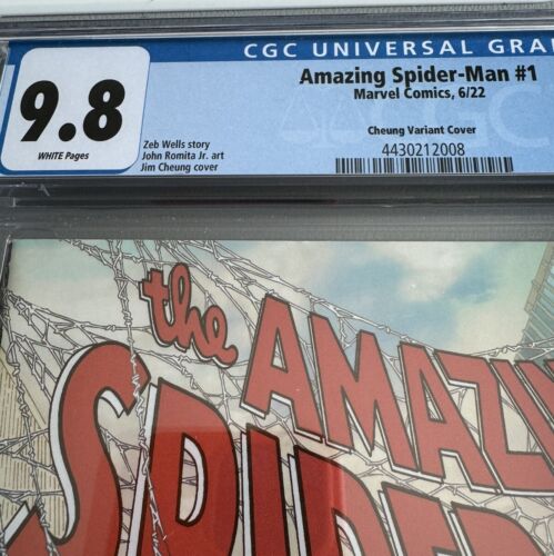 CGC 9.8 Amazing SpiderMan #1💥VARIANT💥Jim Cheung 1:50 Retailer Incentive! 2022 - Picture 3 of 3