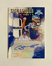 Gary Sanchez 2017 Panini DK Signatures ROOKIE RC Auto Memorabilia /15 Yankees