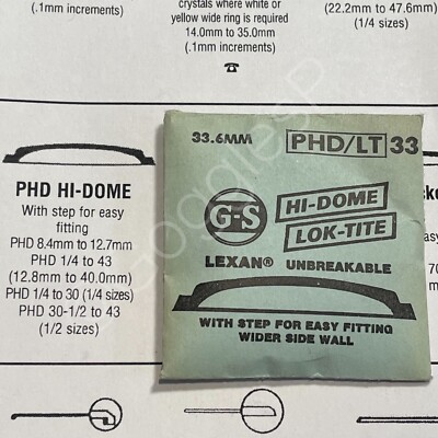 GS PHD/LT High Dome  Acrylic Crystals 20.0mm to 40.0mm(Choose Size)