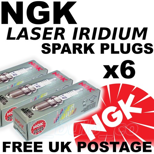 6x NGK Laser Iridium SPARK PLUGS VW GOLF Mk5 V 3.2 lt R23 240bhp 05 >09 #7563