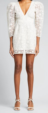 NWT $795 LoveShackFancy Faye Lace Eyelet Minidress Mini Dress - Sz 6 US