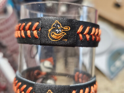 BALTIMORE ORIOLES GOONEY BIRD  MLB  BASEBALL BRACELET LEATHER