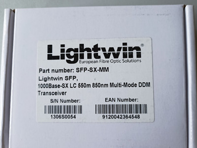 Lightwin Transceivers, SFP Modul 1000Base - SX (LC/550m/850nm/Multimode)