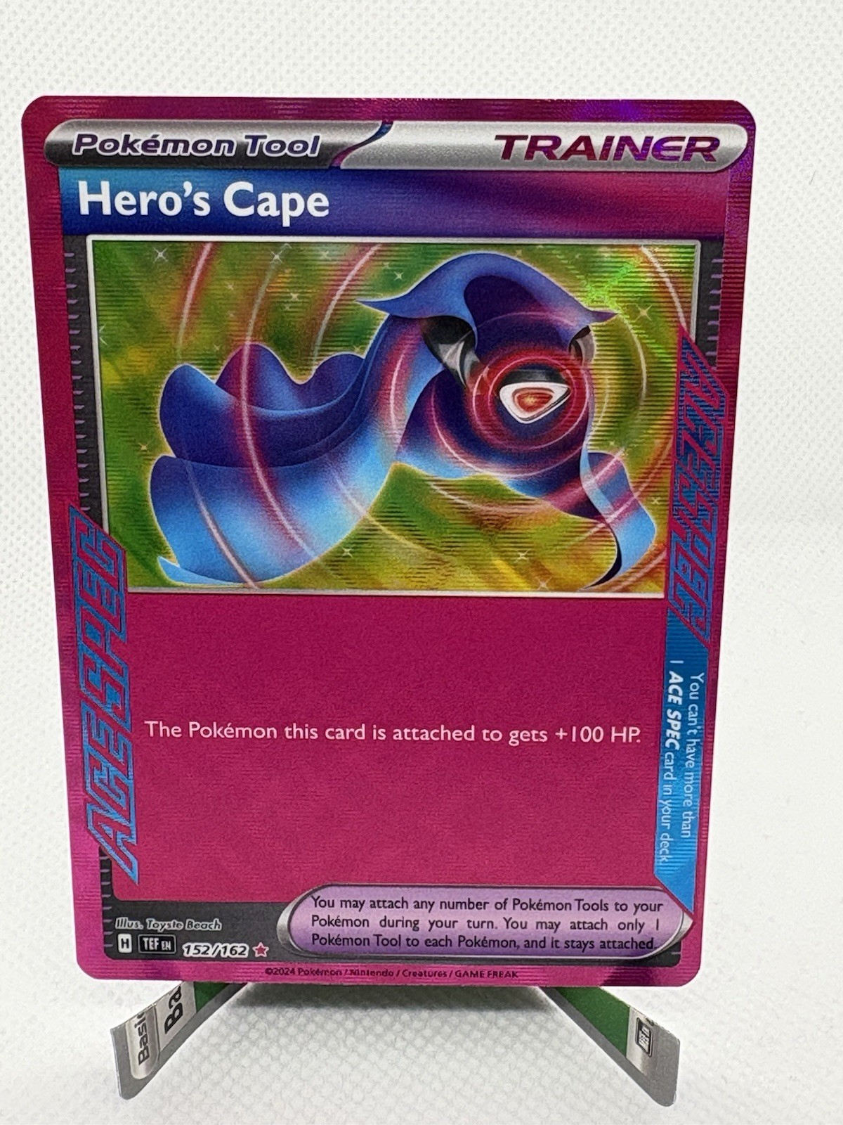 Hero's Cape 152/162 ACE SPEC - Temporal Forces - Pokemon TCG Card - NM/M