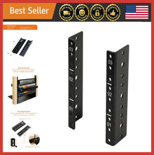 3U Vertical Rack Rail Kit for DIY, Includes 12-24 Screws, Fits 2U-20U Equipment