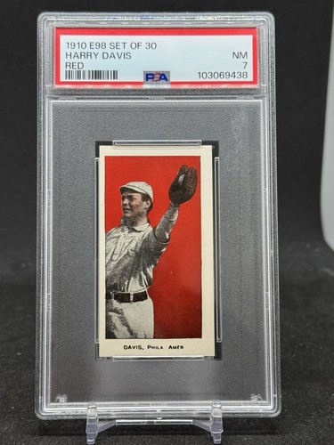 Harry Davis [Red] 1910 E98 Set of 30 card