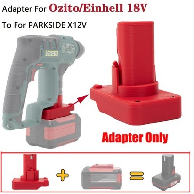 For Ozito/Einhell 18V Li-ion Battery Adapter Convert To For Parkside X12V Tools