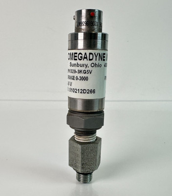 Omegadyne PX329-3KG5V pressure Transducer, 0-3000 PSIG, 0-5V