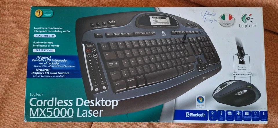 Cordless Desktop Laser Logitech MX5000 complete - Immagine 2 di 4