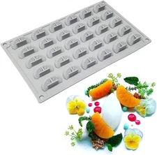 3D Tangerine Slice Silicone Mold Orange Segments Fruit Fondant Gum Paste Ic