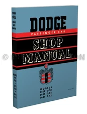 Dodge Car Repair Shop Manual 1949 1950 1951 1952 Wayfarer Meadowbrook Coronet