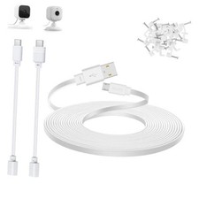 30 ft Power Cord for Blink Mini, Mini 2 Camera, Long Extension Cable Flat