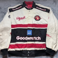 Vintage Winston Cup Champion Jacket Mens 2XL White Dale Earnhardt 3 Goodwrench