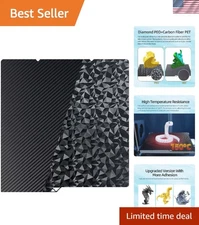 Build Plate for 3D Printer Flexible Steel Surface Dual-Sided 264x276mm