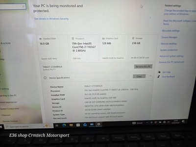 Microsoft Surface Pro 7 12'' i7 16GB RAM 256GB  