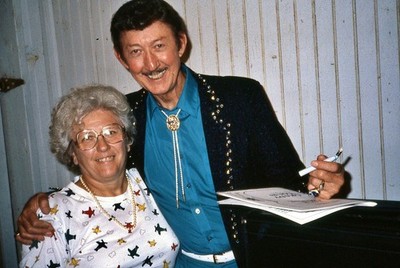 1989 Ektachrome Slide Country Music Singer Star Jack Greene w/ Judy Hunt