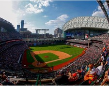 Minute Maid Park Houston Astros Unsigned Opened Roof General View Photo