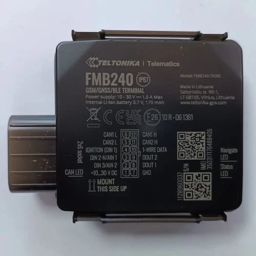 TELTONIKA Waterproof GPRS/GNSS TRACKER with CAN data reading FMB240 CUSTOMS INCL
