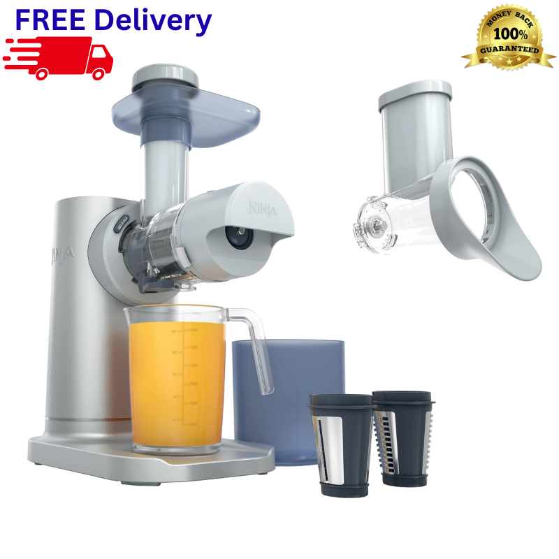 Ninja NeverClog 3-in-1 Juicer Slicer Shredder Cold Press Total