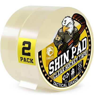 EAGLES Hockey Tape Multipurpose Cloth Roll for 2 Pack Transparent, Clear 