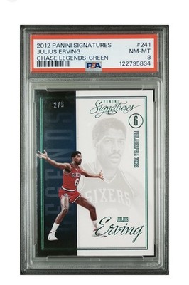 2012-13 Panini Signatures - Legends Julius Erving #243 Green /5